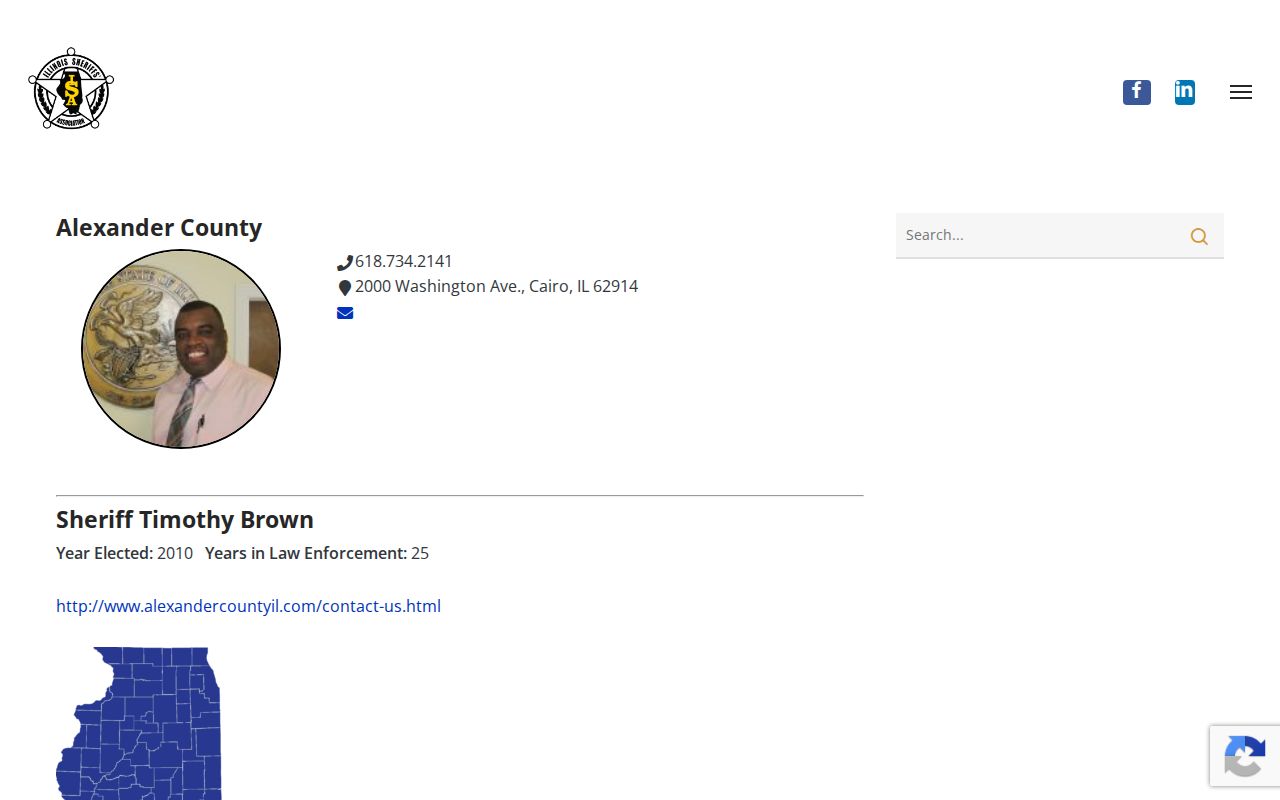 Alexander County arrest history sheriff directory