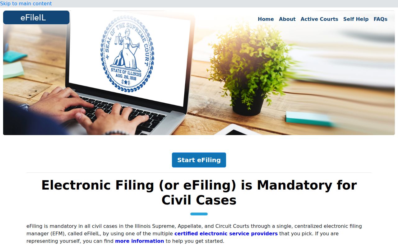 Alexander County criminal court electronic filing service