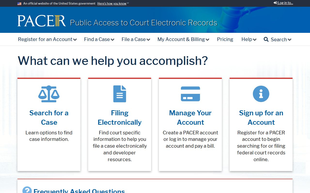 East Cape Girardeau criminal history PACER federal case access