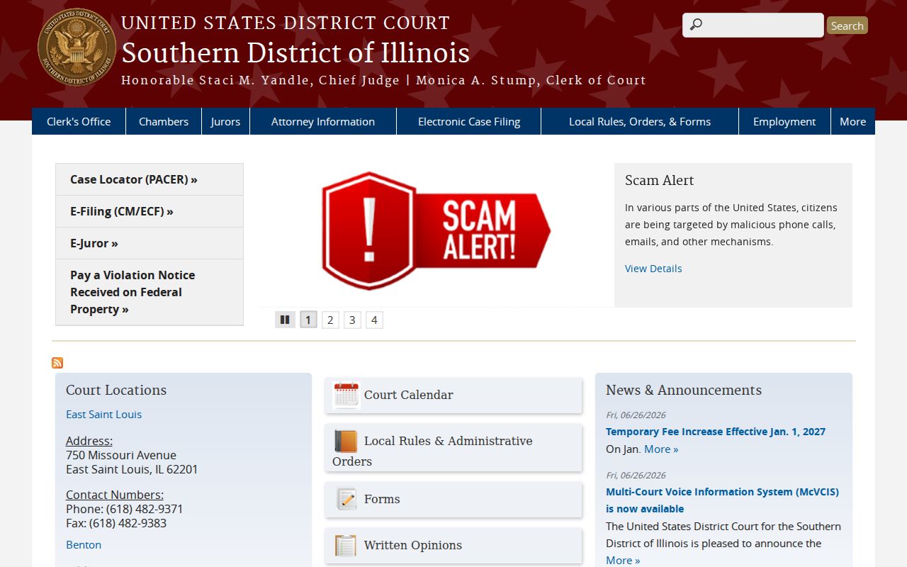 East Cape Girardeau criminal history Southern District federal court