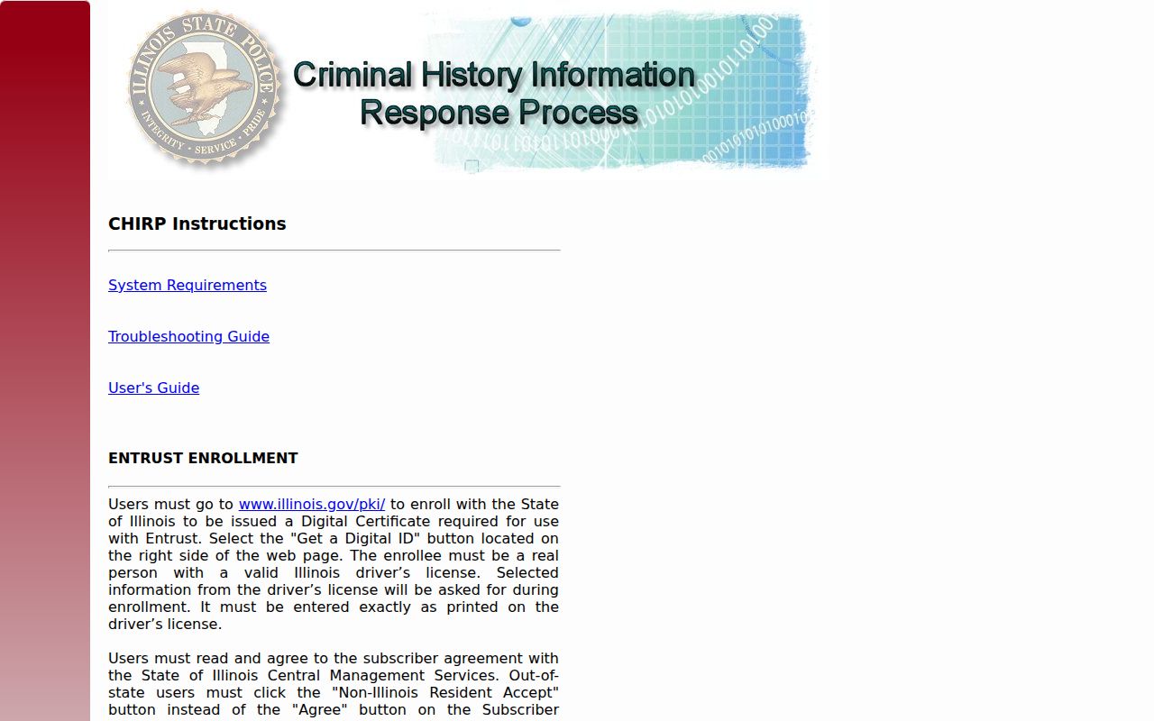 Alexander County criminal history CHIRP conviction search